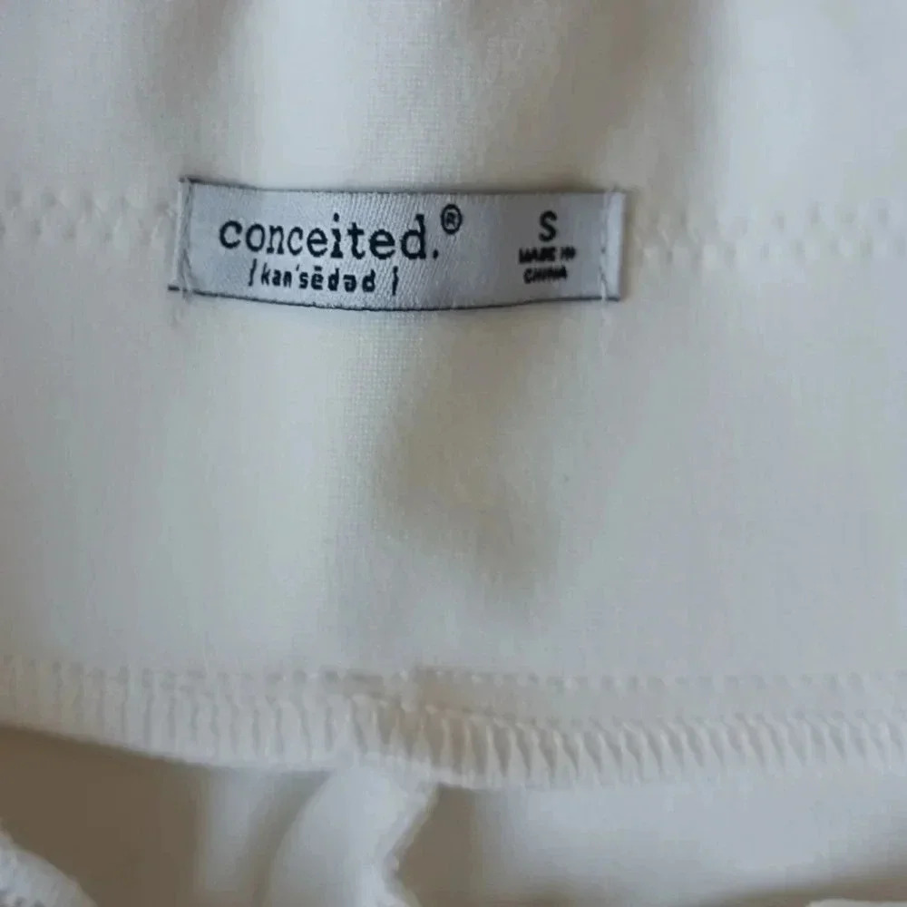 Conceited innovate stretch slim button dress pant with pockets size Small white - Picture 6 of 9